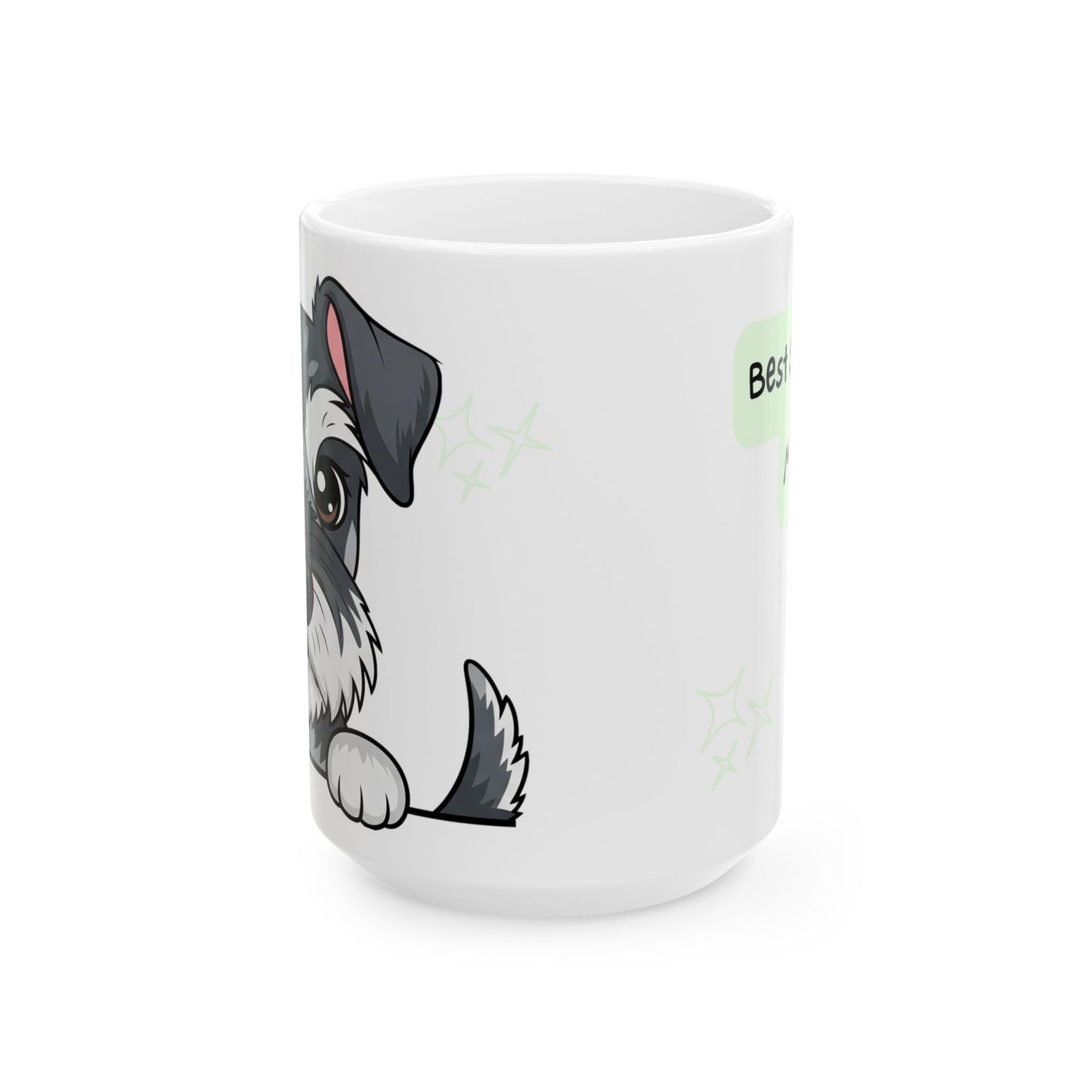 Mini Schnauzer Peek-a-Boo Mug | Best Schnauzer Mama Gift