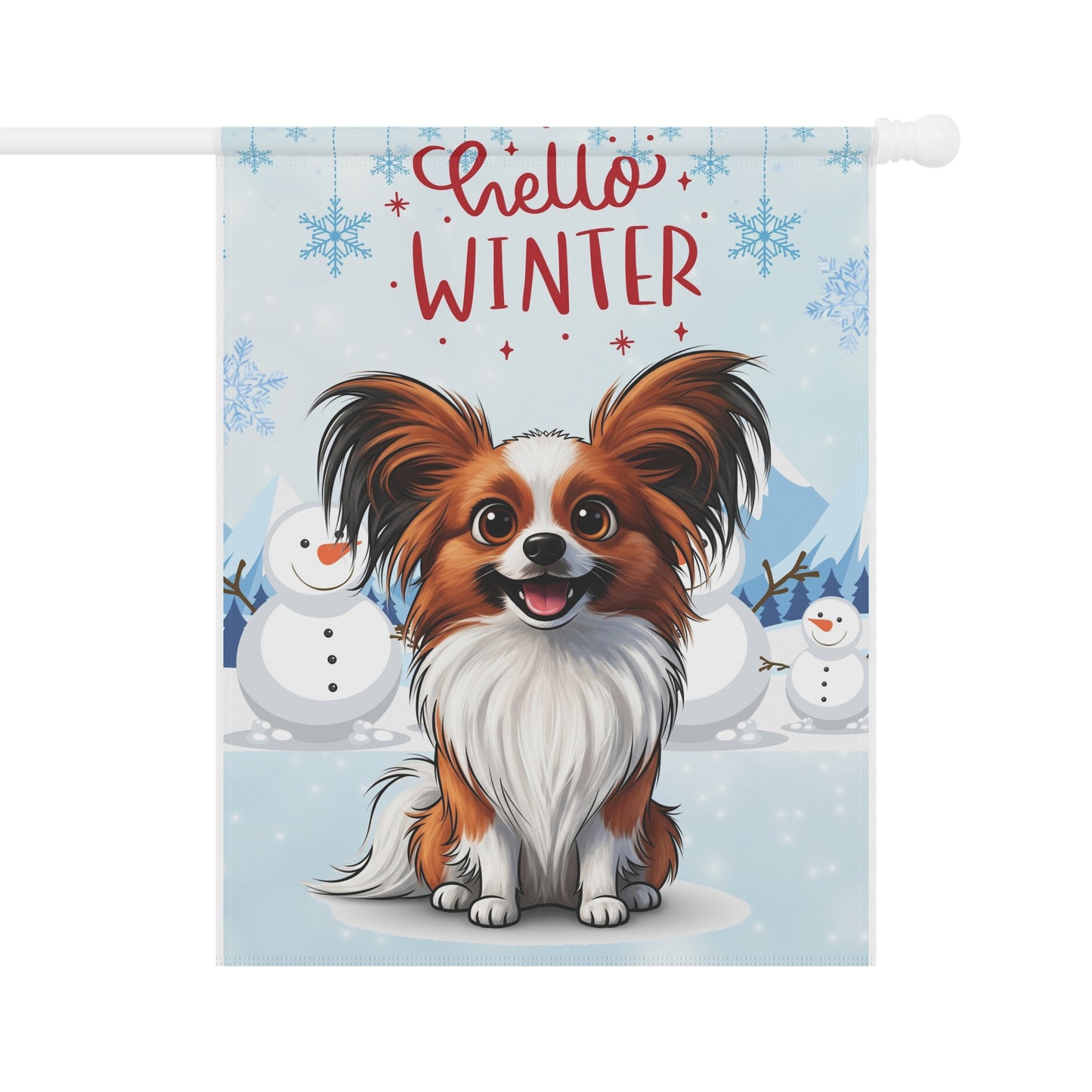 Papillon Hello Winter Garden Banner