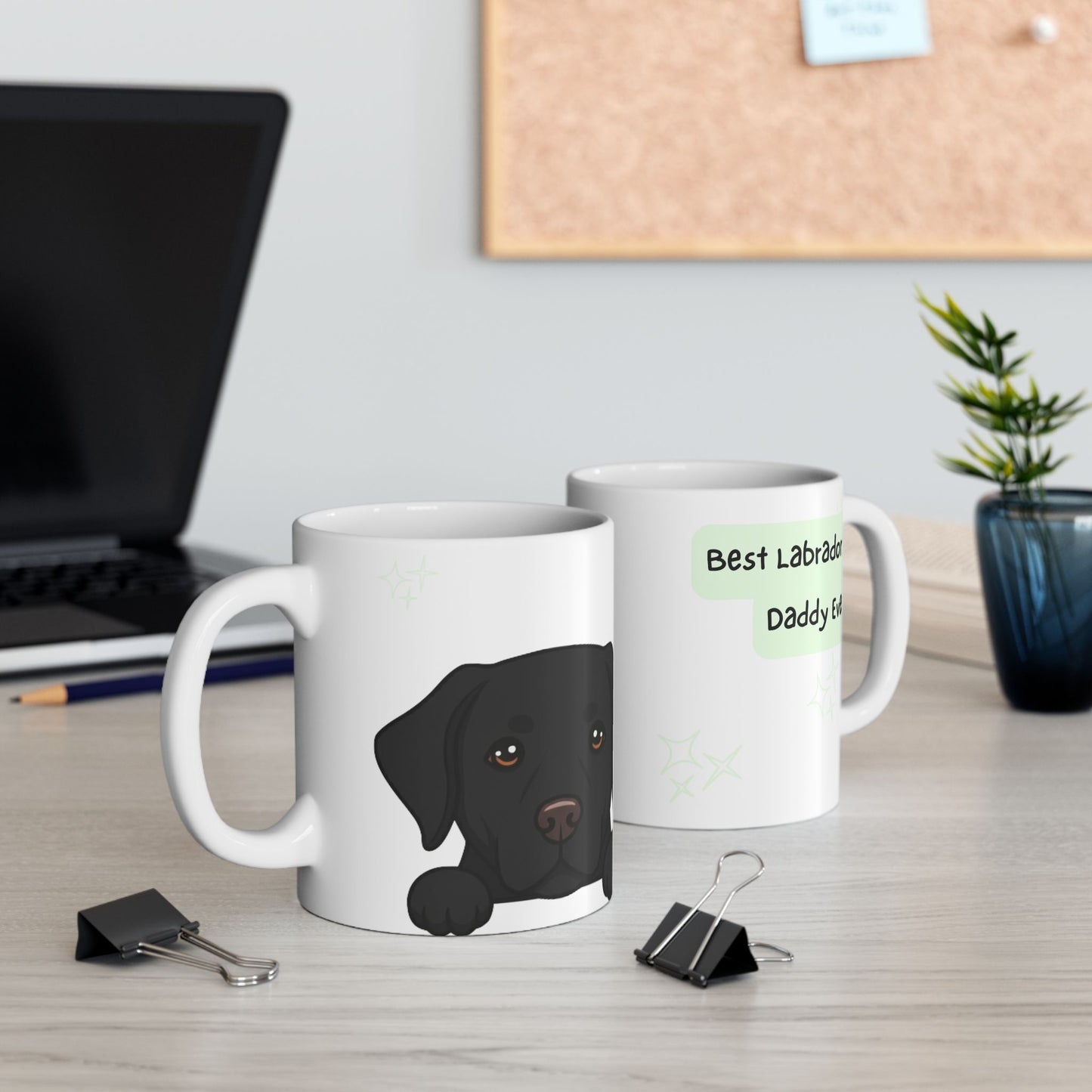 Lab Peek-a-Boo Mug | Best Labrador Retriever Daddy Gift