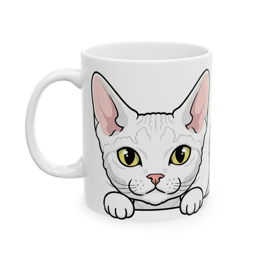 Devon Rex Peek-a-Boo Mug | Best Devon Rex Daddy Gift