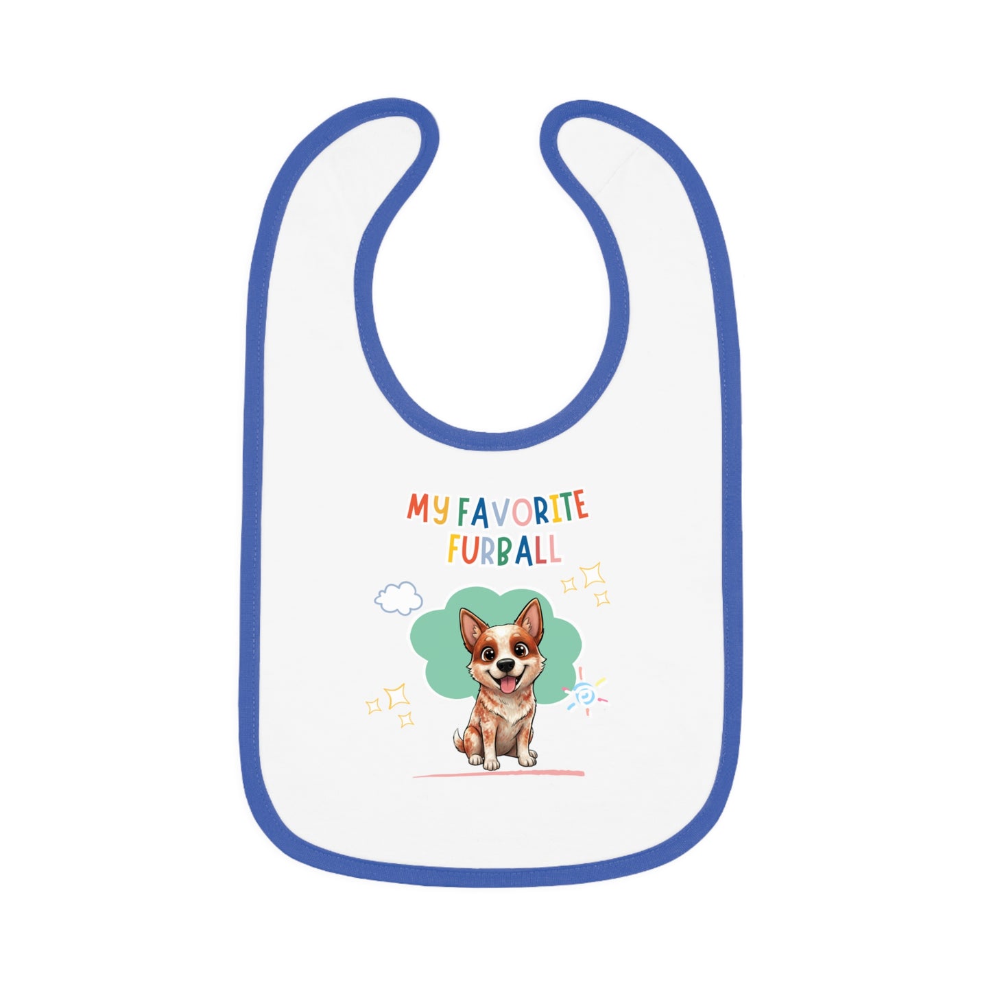 Red Heeler  Favorite Furball Baby Bib
