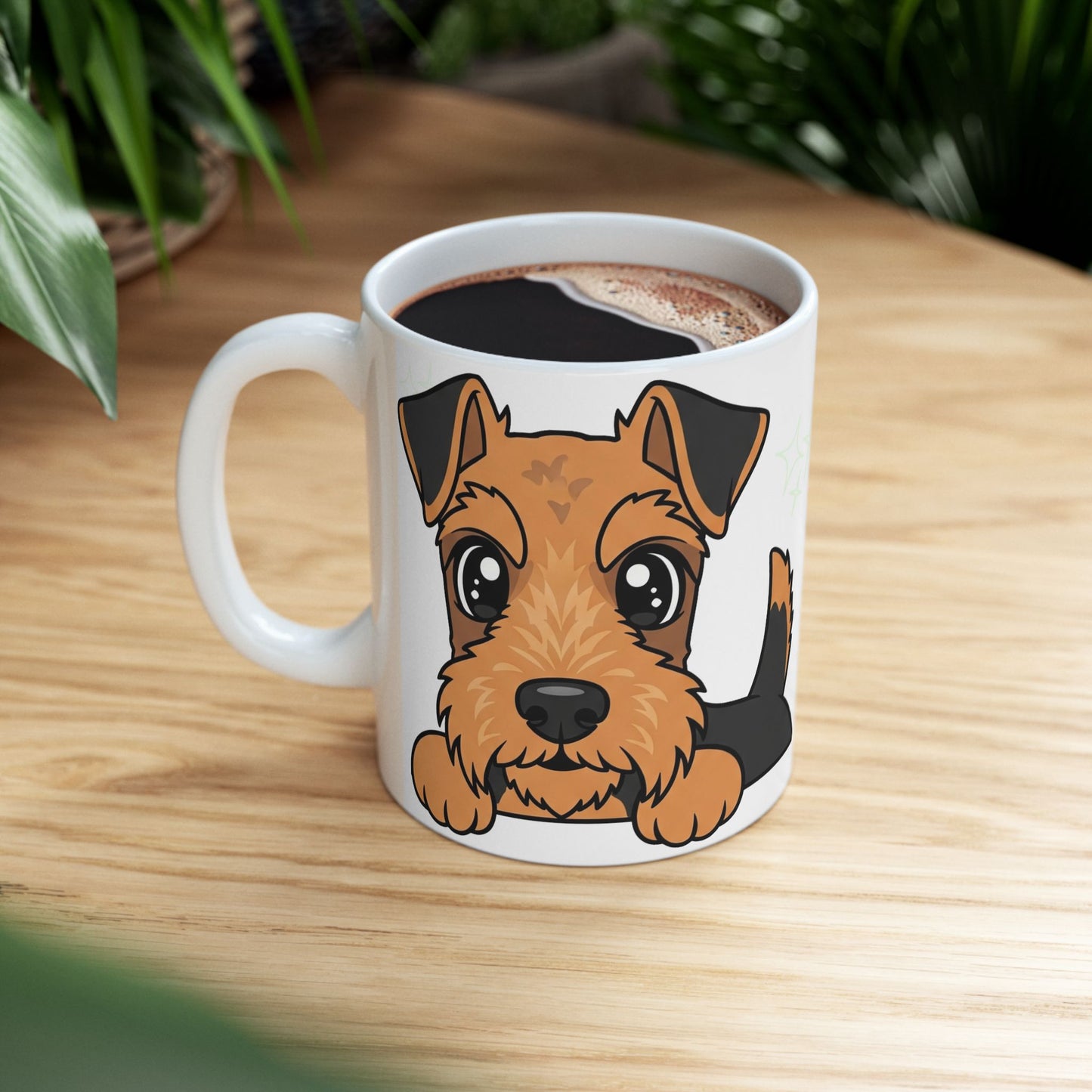 Welsh Terrier Peek-a-Boo Mug | Best Welshie Daddy Gift