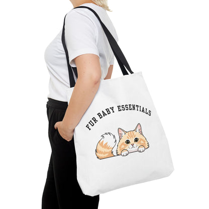 Long hair cream cat FurBaby Tote Bag