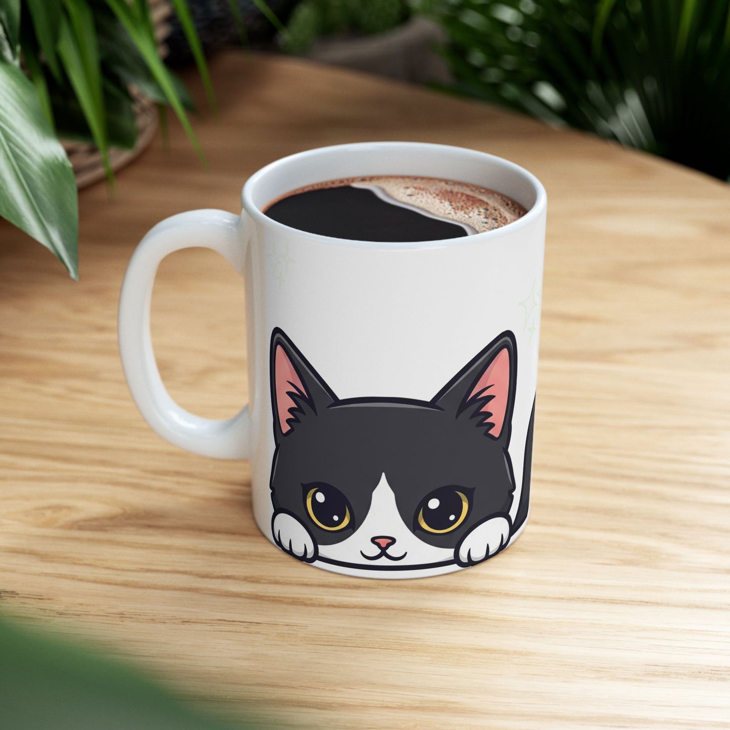 Cat Peek-a-Boo Mug | Best Cat Daddy Gift