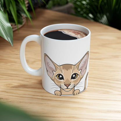 Oriental Shorthair Peek-a-Boo Mug | Best Oriental Shorthair Daddy Gift