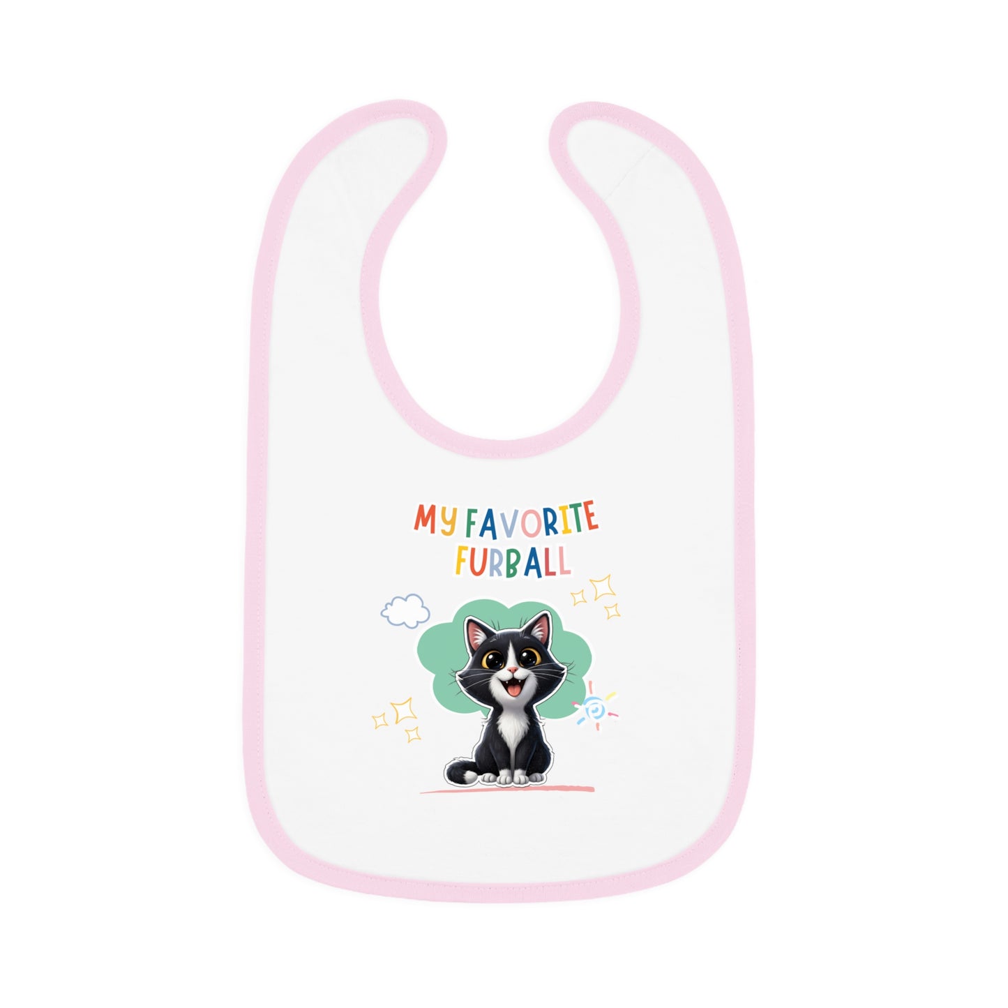 Shorthair Tuxedo Cat Favorite Furball Baby Bib