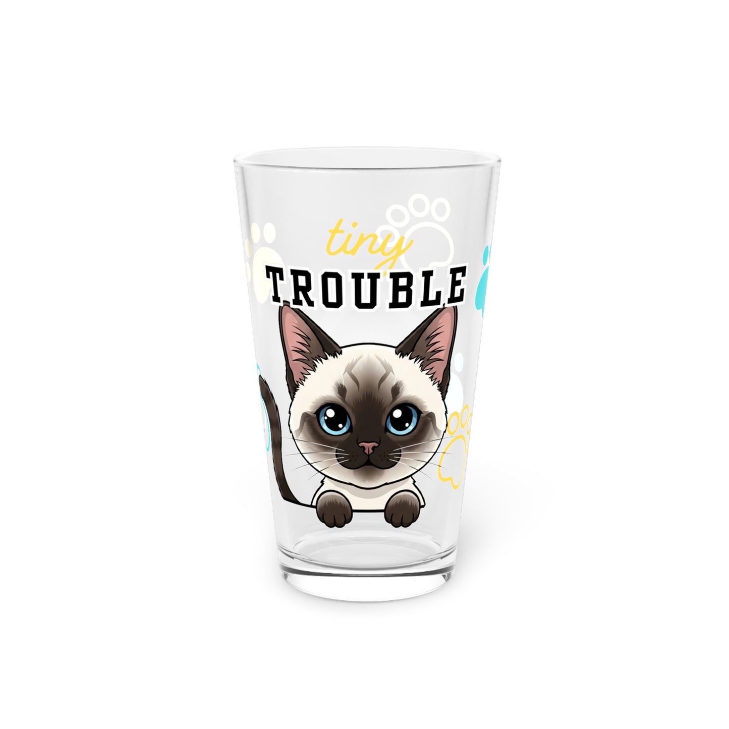 Siamese Tiny Trouble Pint Glass