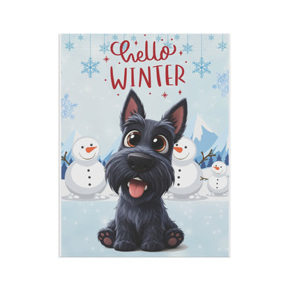 Scottie Hello Winter Garden Banner