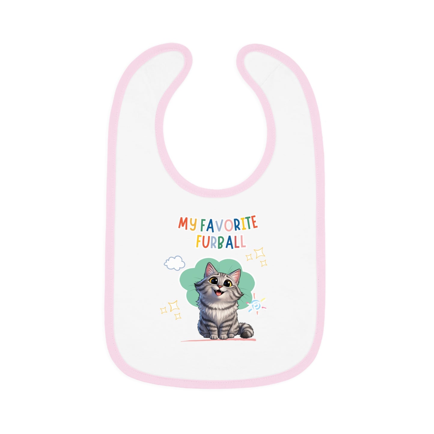 Siberian Cat Favorite Furball Baby Bib