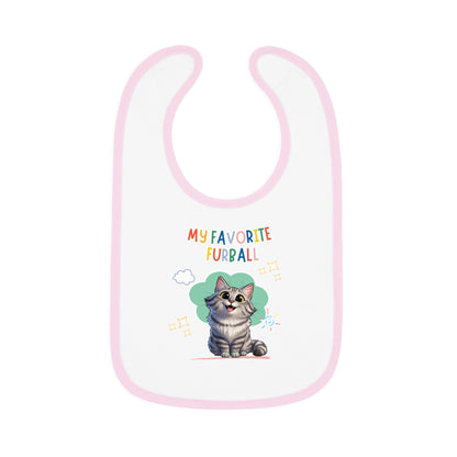 Siberian Cat Favorite Furball Baby Bib
