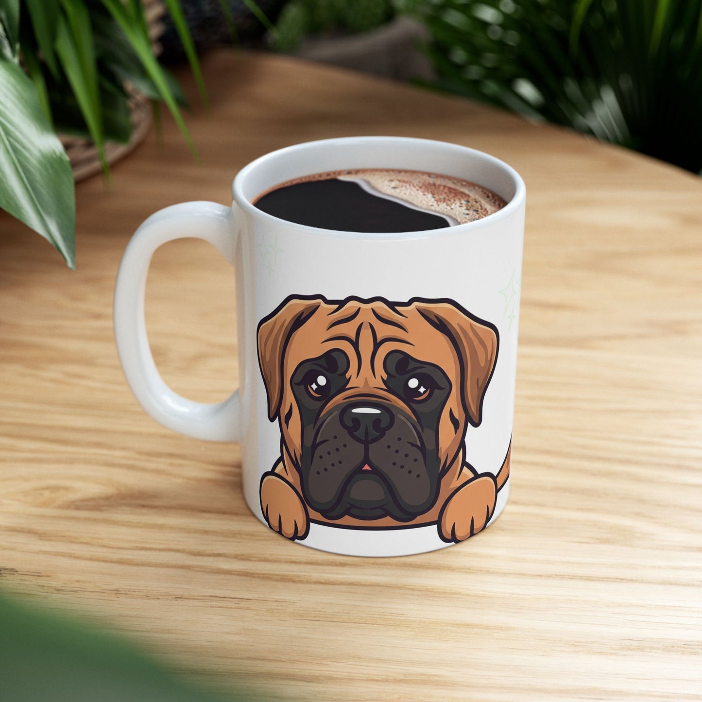 Mastiff Peek-a-Boo Mug | Best Mastiff Daddy Gift