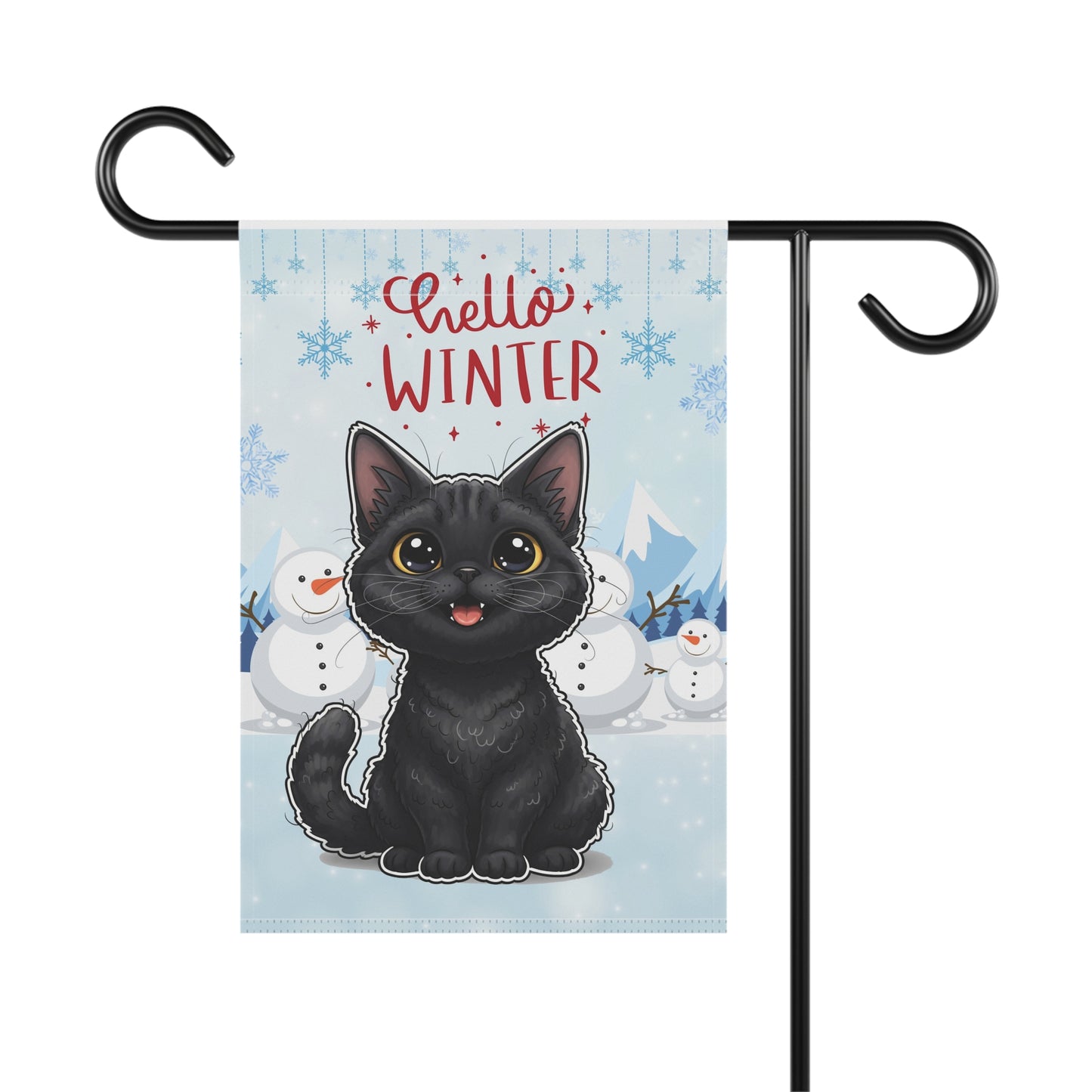 Selkirk Rex Hello Winter Garden Banner
