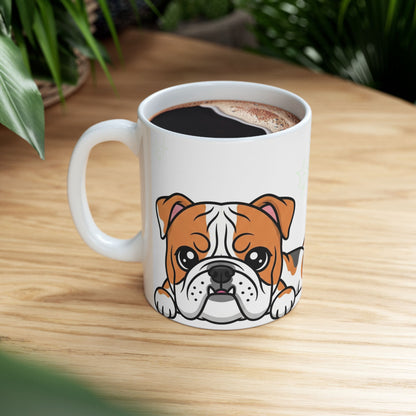 Bulldog Peek-a-Boo Mug | Best Bulldog Mama Gift
