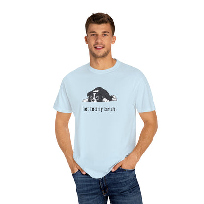Border Collie Not Today Bruh T-Shirt