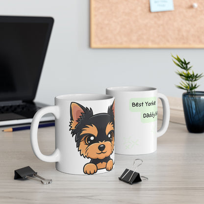 Yorkshire Terrier Peek-a-Boo Mug | Best Yorkie Daddy Gift