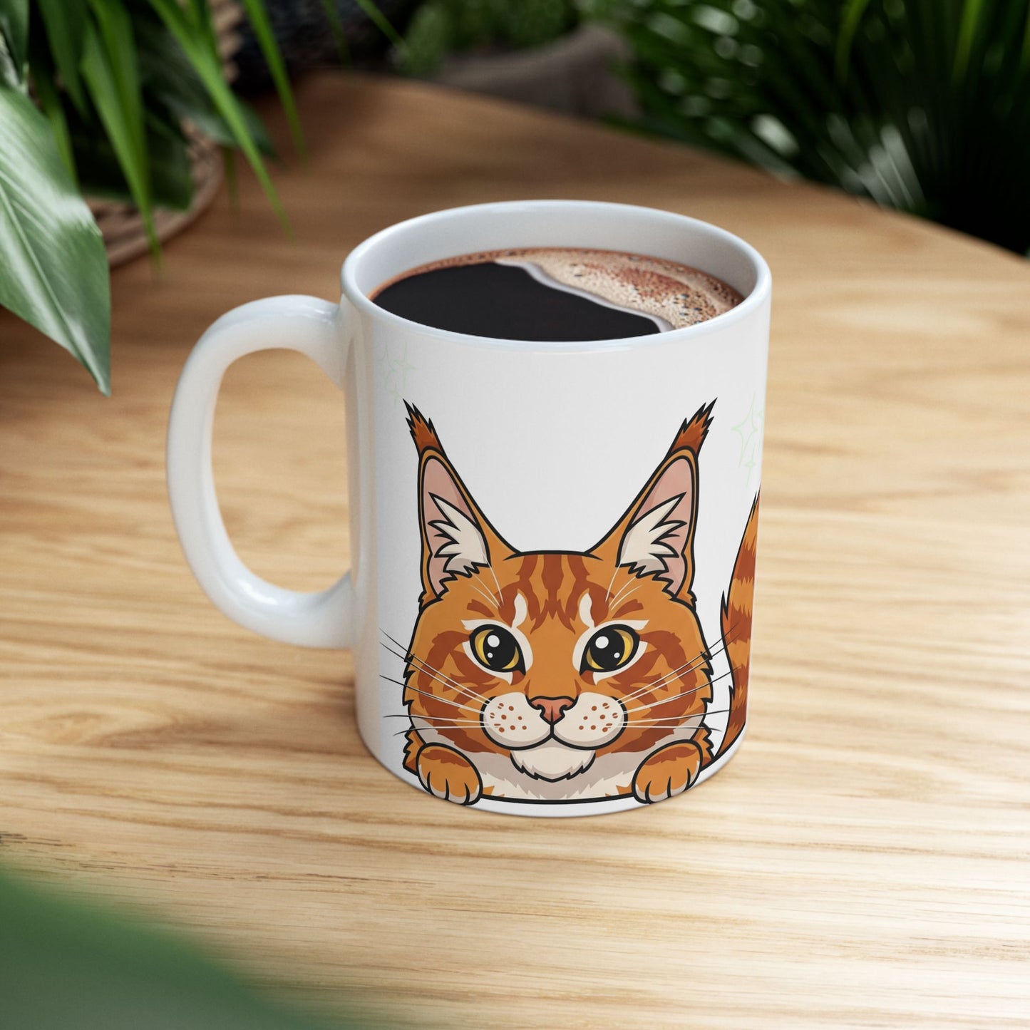 Maine Coon Peek-a-Boo Mug | Best Maine Coon Mama Gift