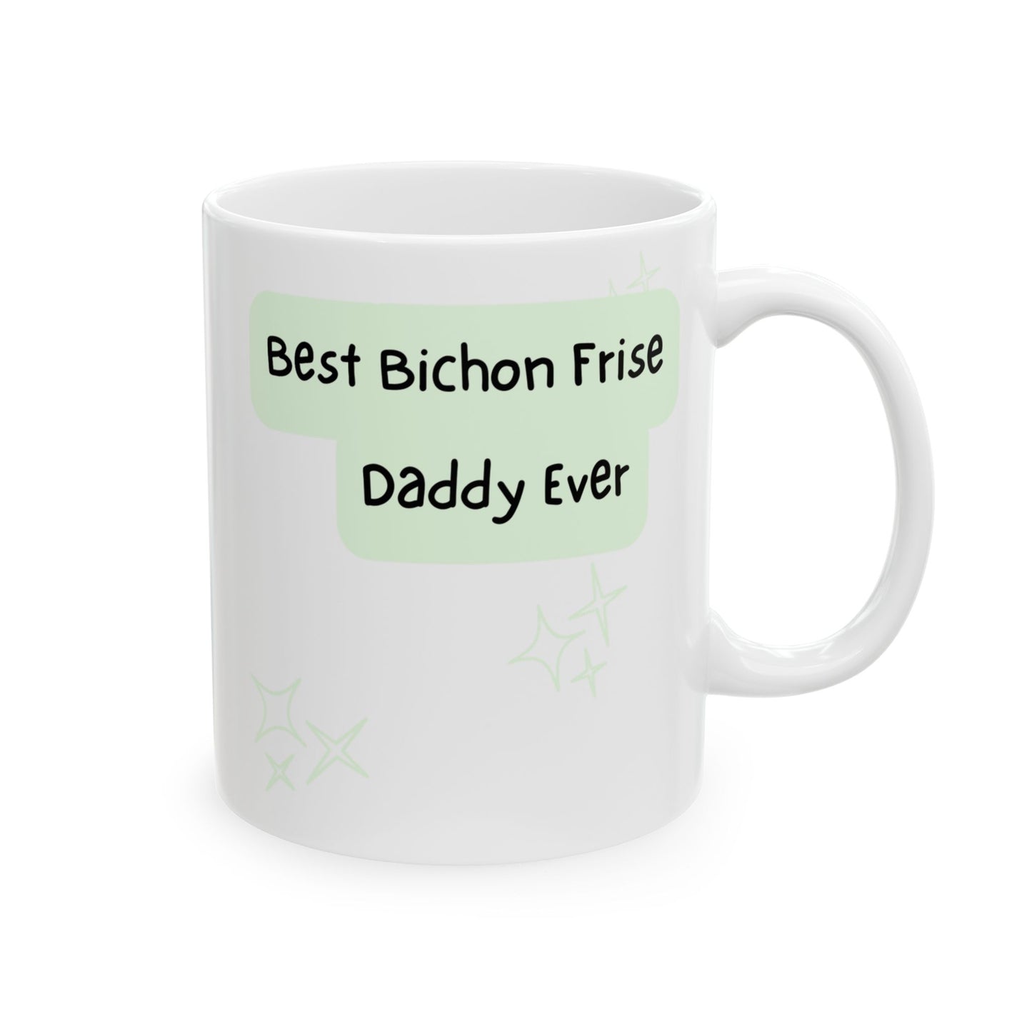 Bichon Frise Peek-a-Boo Mug | Best Bichon Frise Daddy Gift