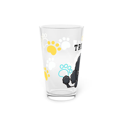 Poodle Tiny Trouble Pint Glass