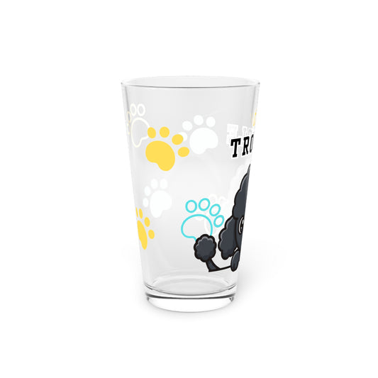 Poodle Tiny Trouble Pint Glass