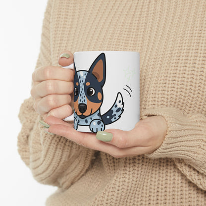 Australian Cattle Dog Peek-a-Boo Mug | Best Heeler Daddy Gift