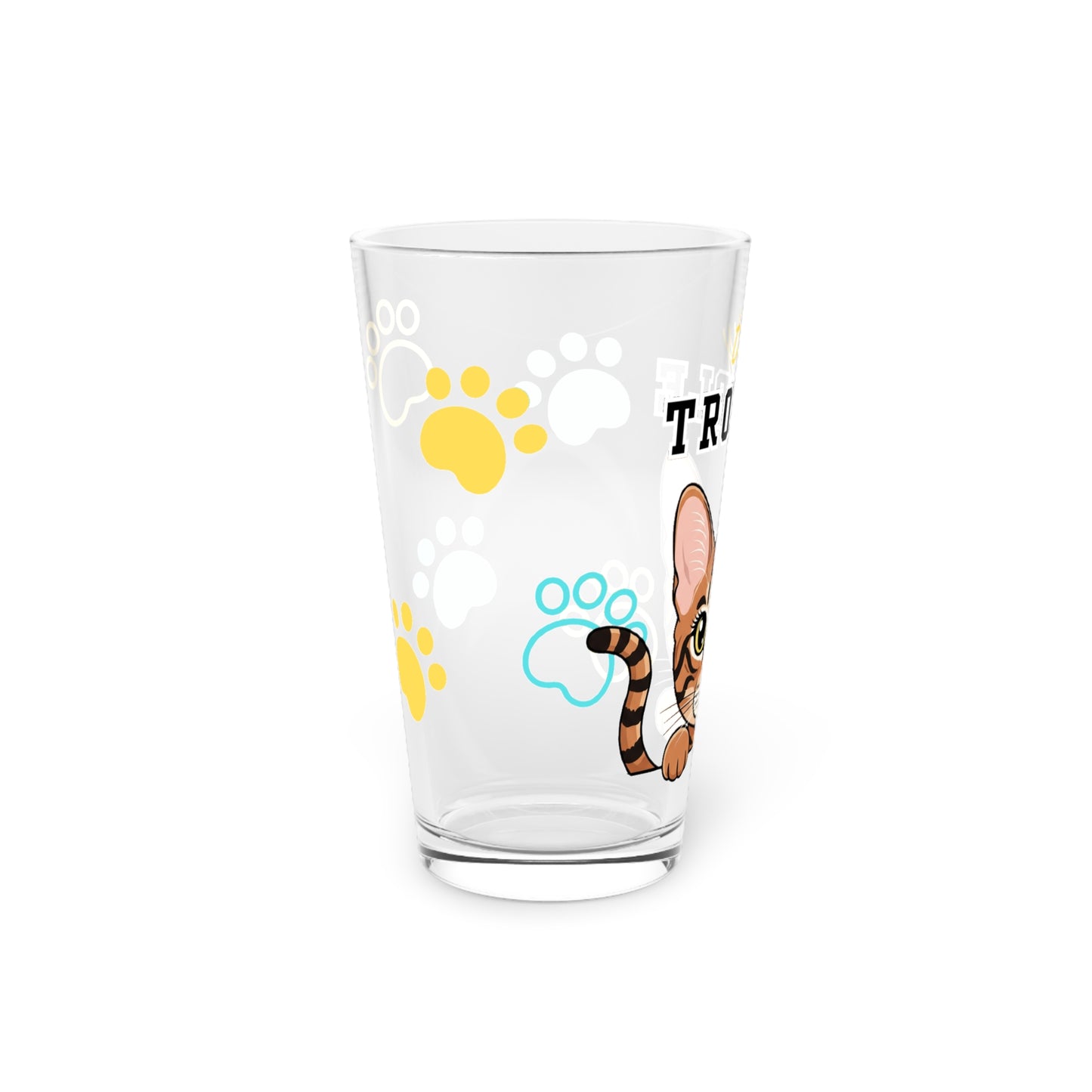 Egyptian Mau Tiny Trouble Pint Glass