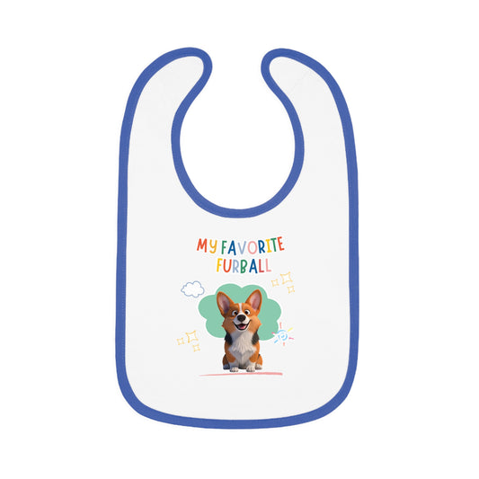 Corgi Favorite Furball Baby Bib