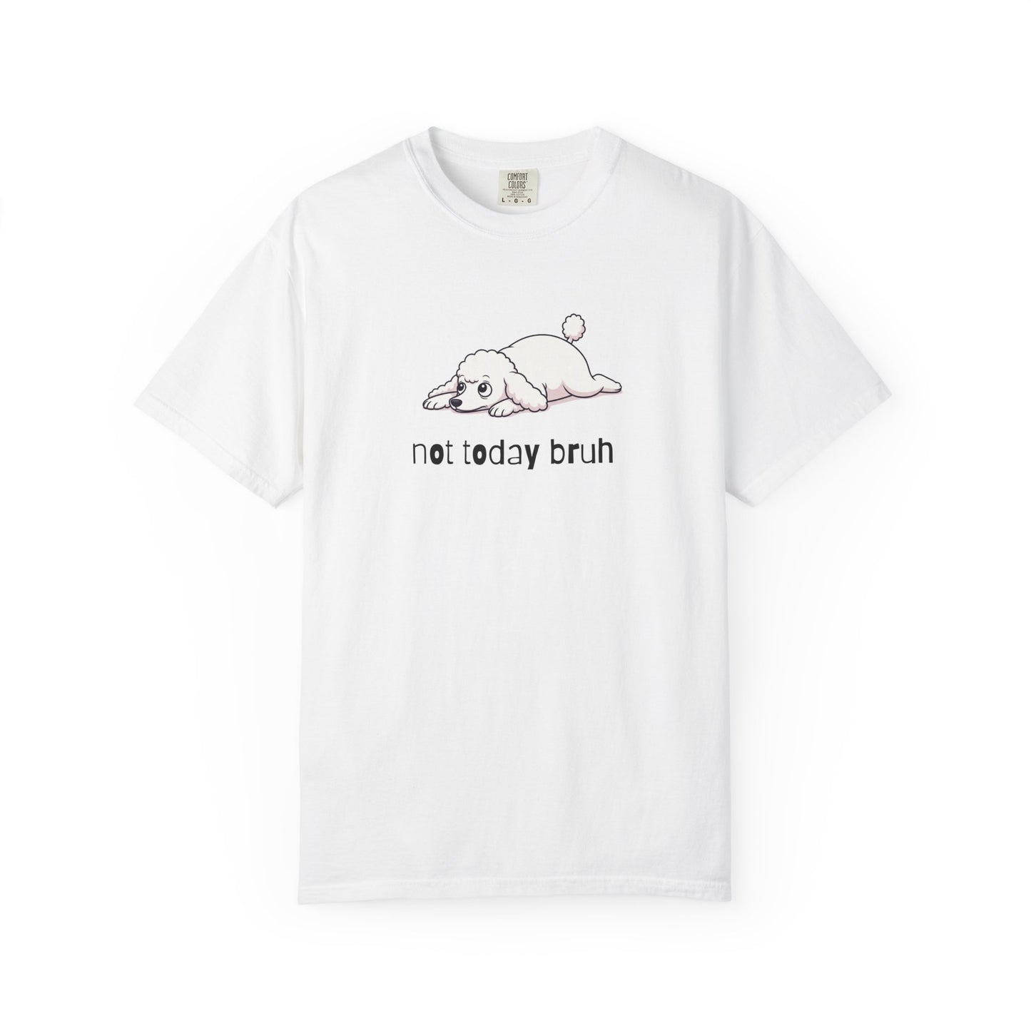 Poodle Not Today Bruh T-Shirt