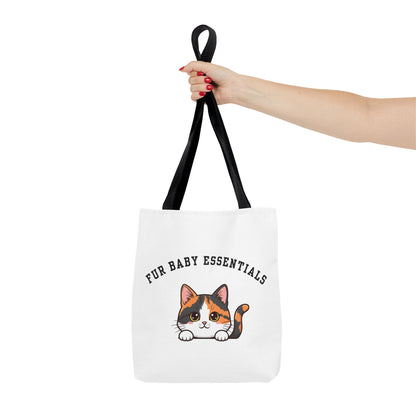 Short hair calico cat FurBaby Tote Bag