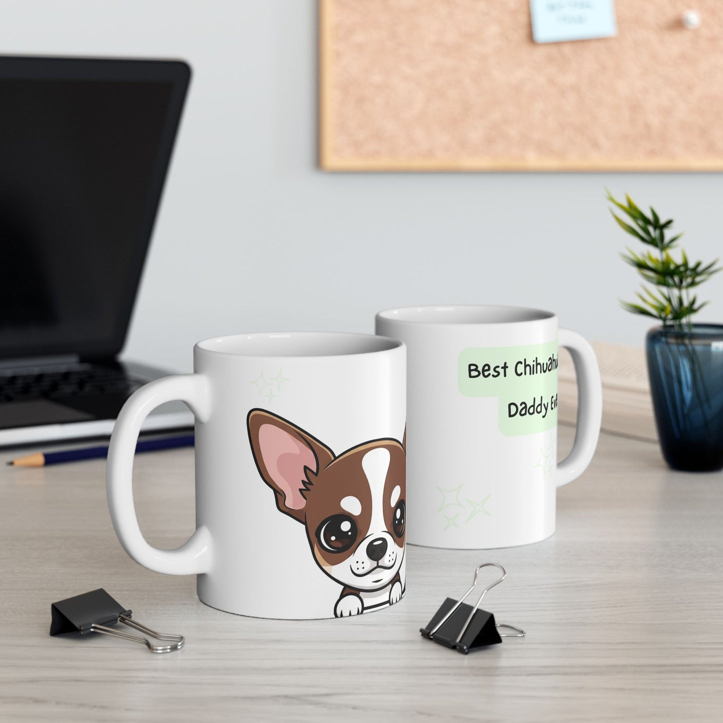 Chihuahua Peek-a-Boo Mug | Best Chihuahua Daddy Gift