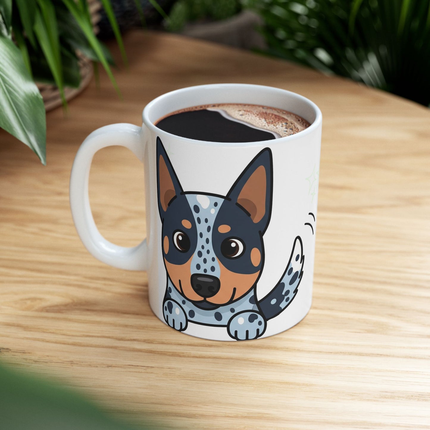 Australian Cattle Dog Peek-a-Boo Mug | Best Heeler Daddy Gift