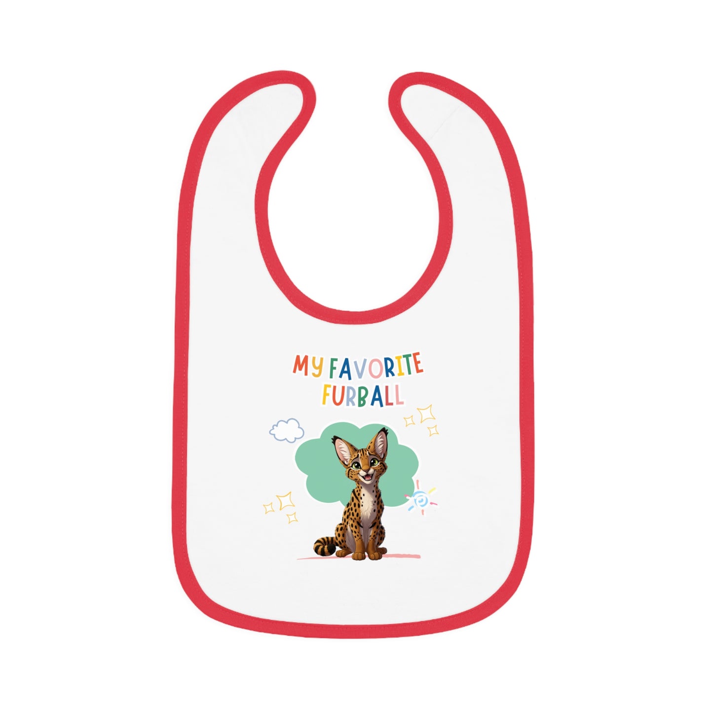 Savannah Cat Favorite Furball Baby Bib