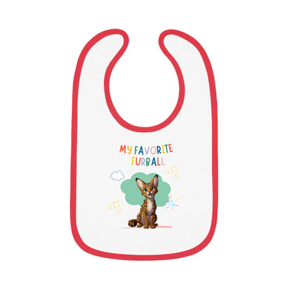 Savannah Cat Favorite Furball Baby Bib