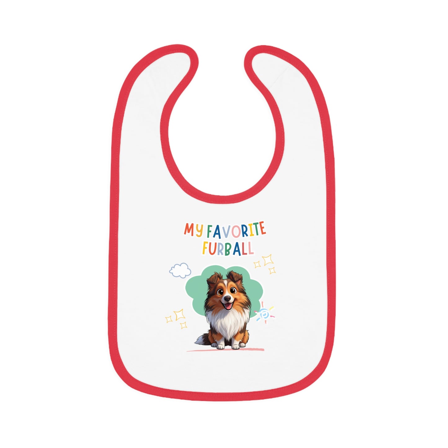 Sheltie Favorite Furball Baby Bib