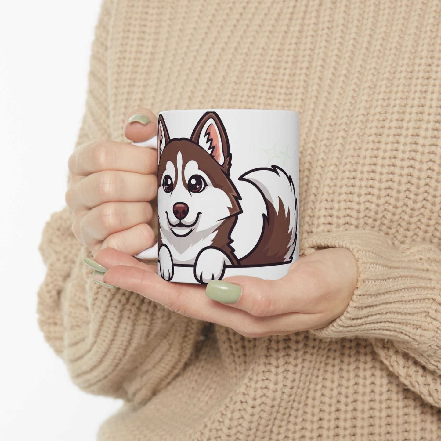 Husky Peek-a-Boo Mug | Best Husky Mama Gift