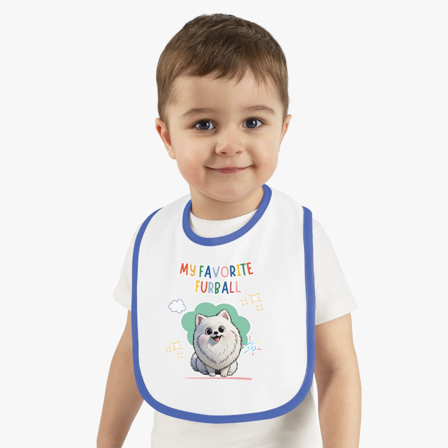 Pomeranian Favorite Furball Baby Bib
