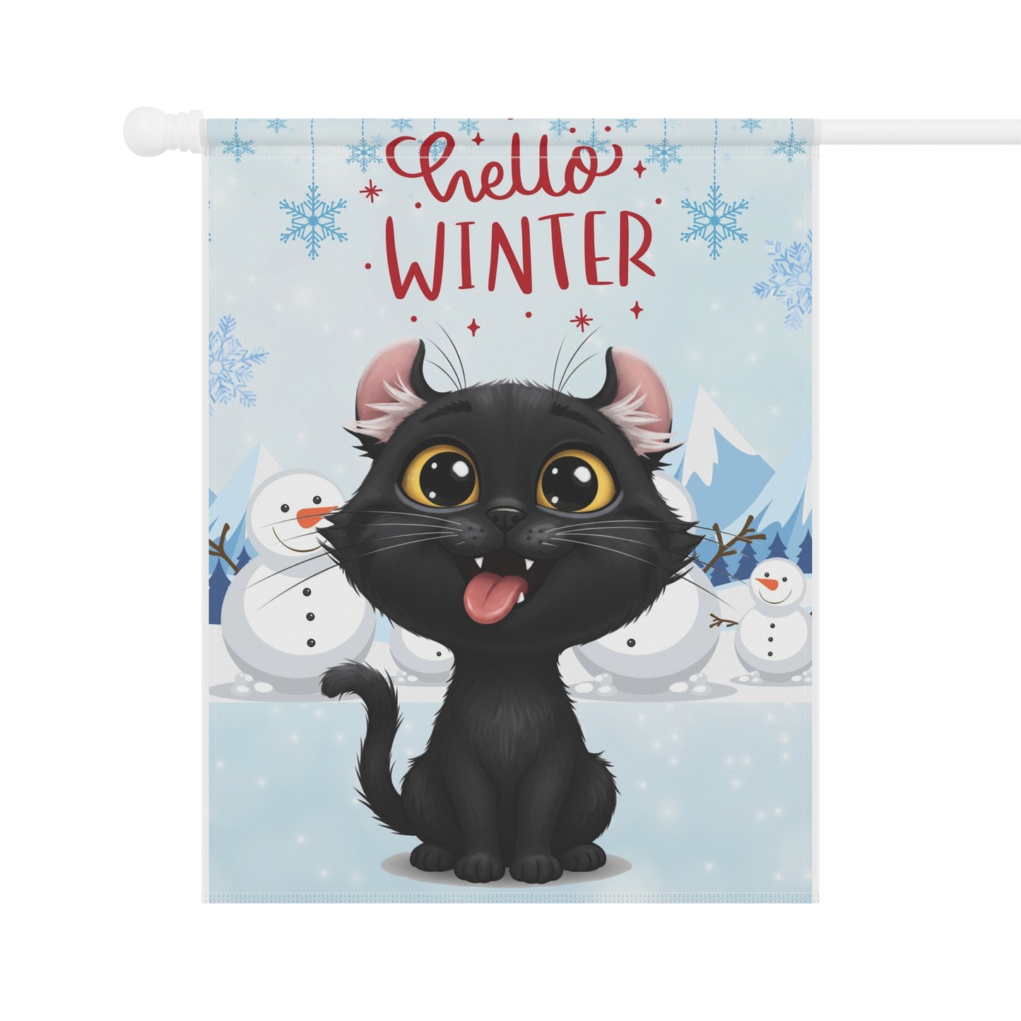 American Curl Hello Winter Garden Banner