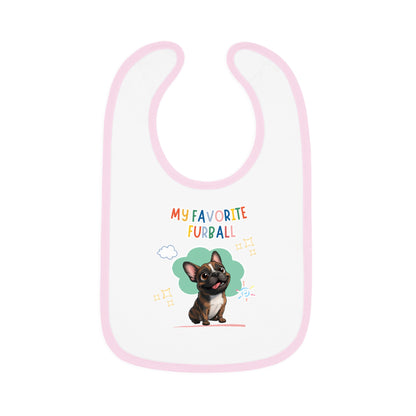 Frenchie Favorite Furball Baby Bib