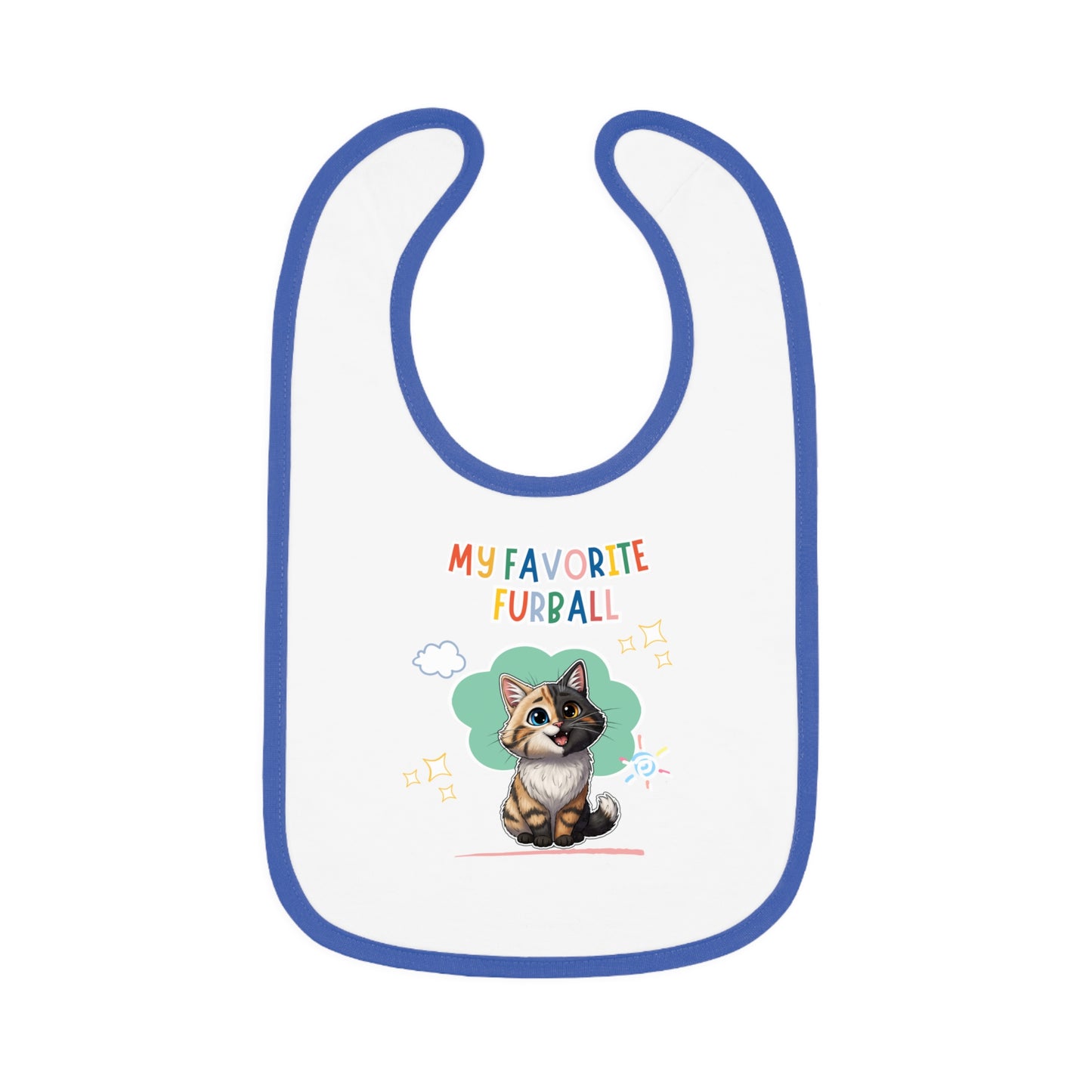 Long hair Chimera Cat Favorite Furball Baby Bib