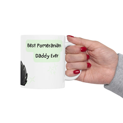 Pomeranian Peek-a-Boo Mug | Best Pomeranian Daddy Gift