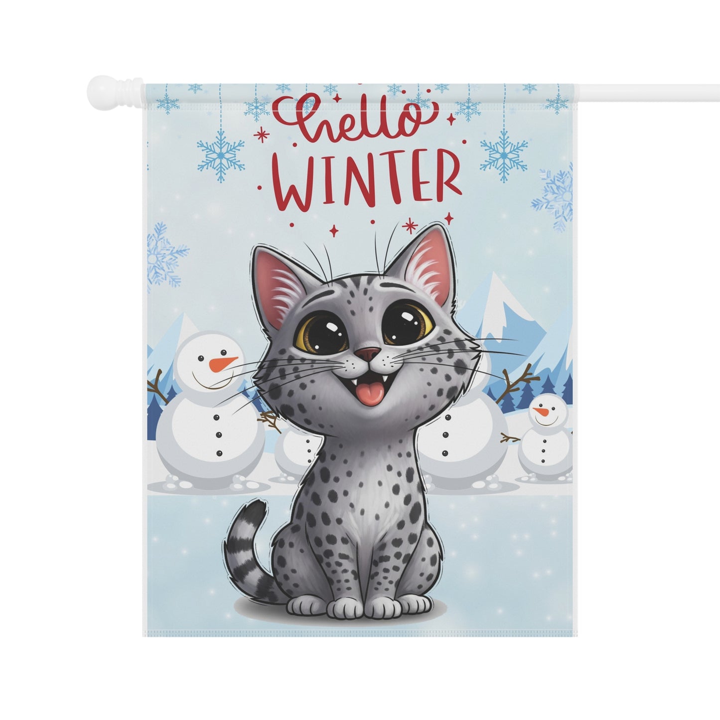 Ocicat Hello Winter Garden Banner