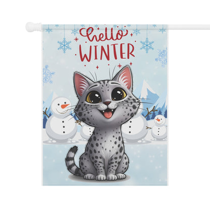 Ocicat Hello Winter Garden Banner