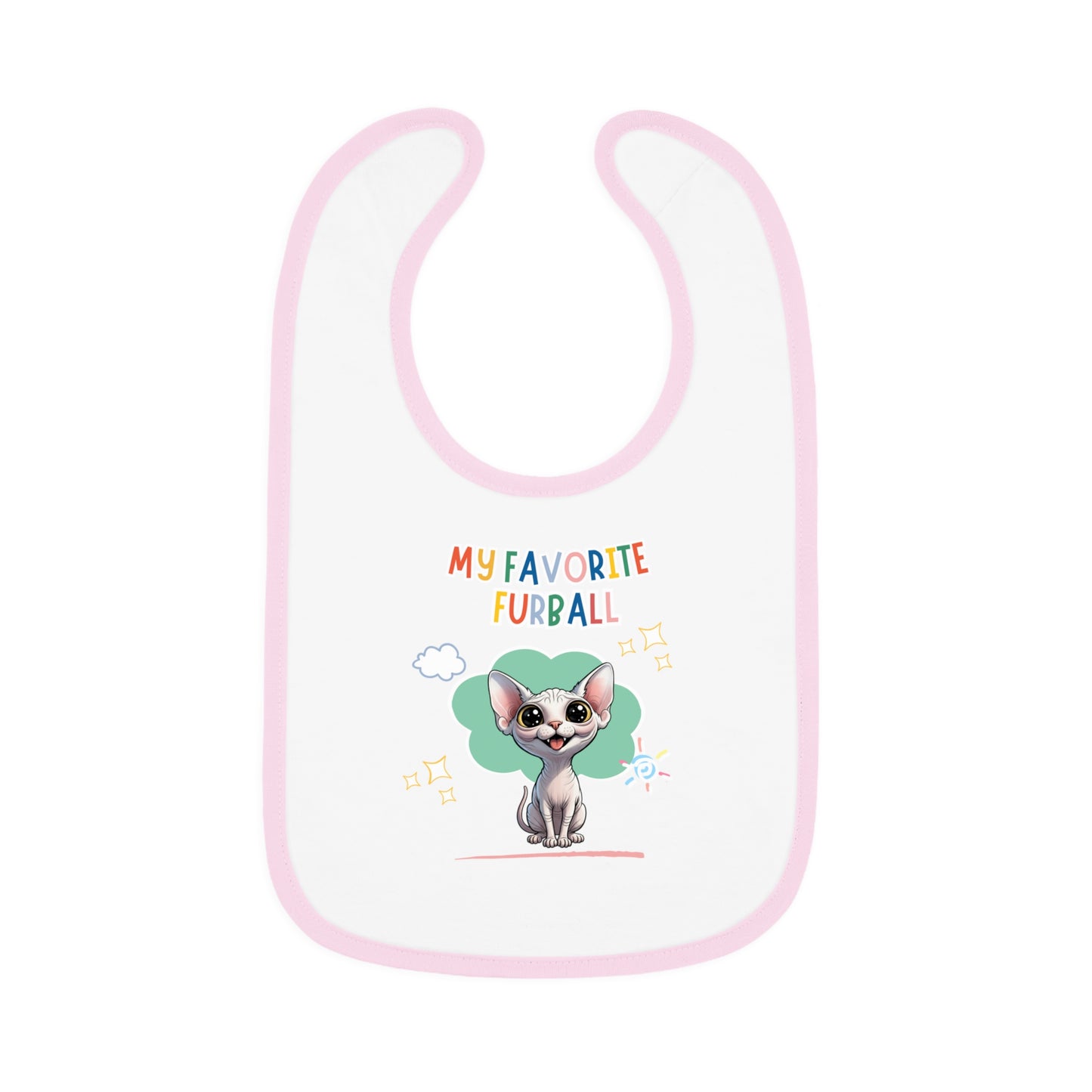 Sphynx Cat Favorite Furball Baby Bib