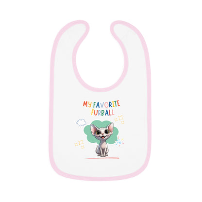 Sphynx Cat Favorite Furball Baby Bib