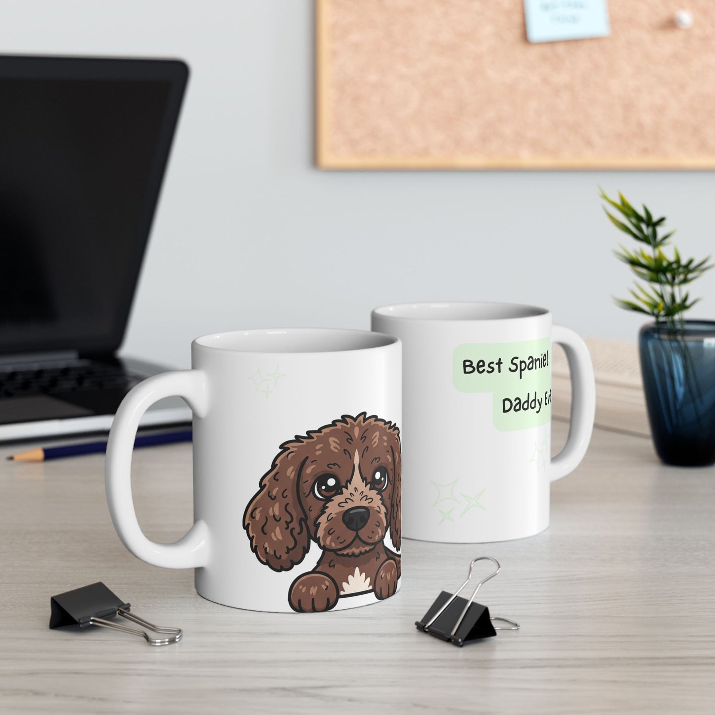 American Water Spaniel Peek-a-Boo Mug | Best Spaniel Daddy