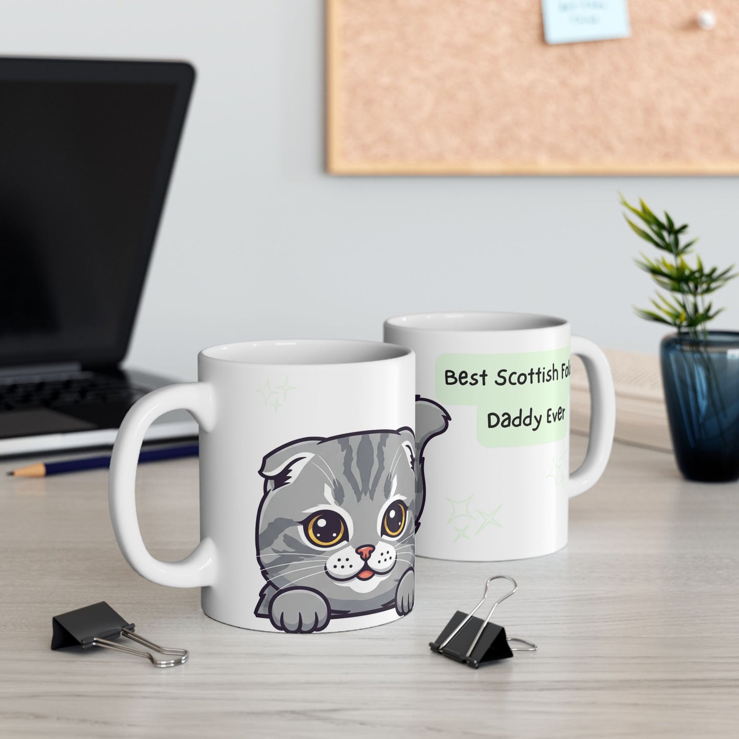 Scottish Fold Peek-a-Boo Mug | Best Scottish Fold Daddy