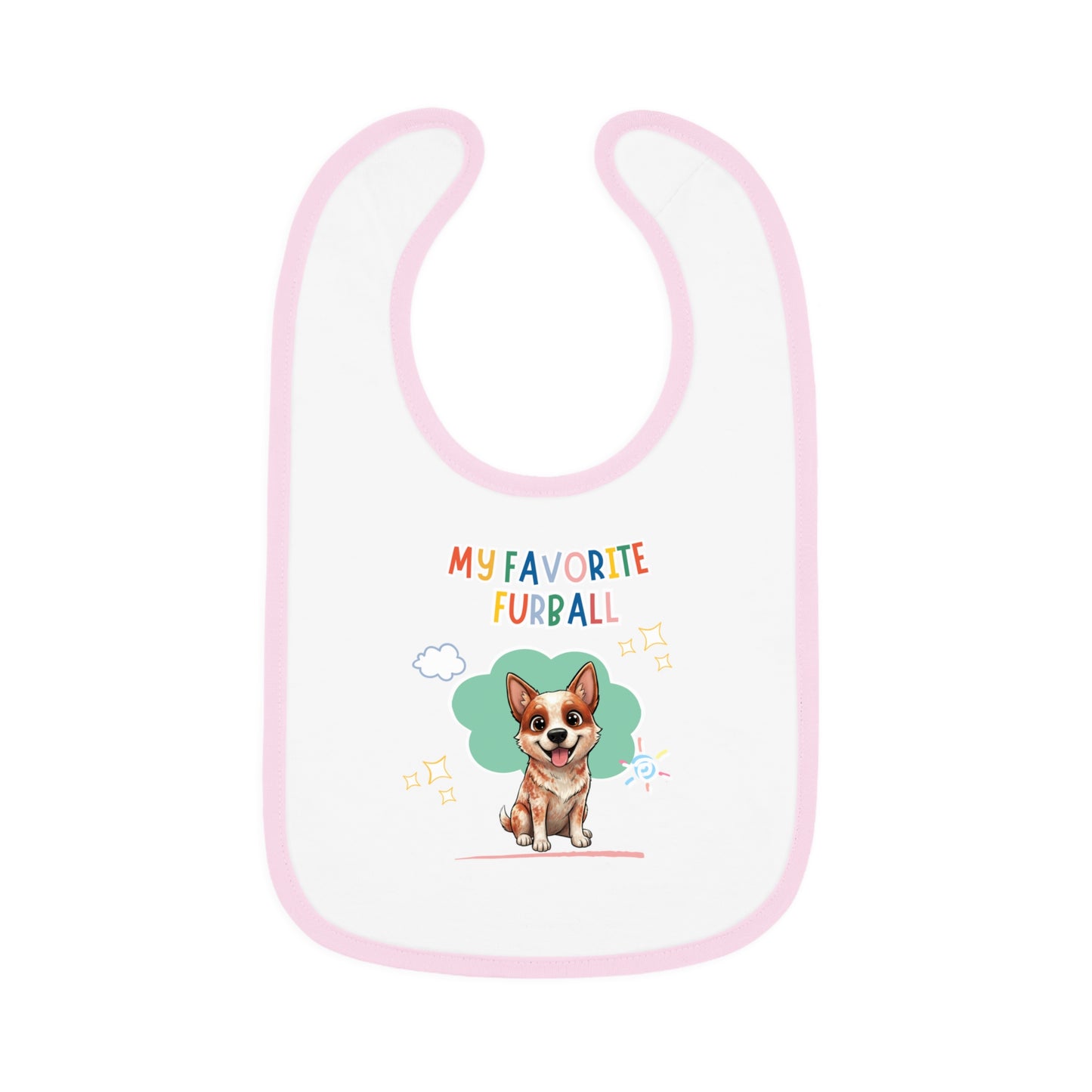 Red Heeler  Favorite Furball Baby Bib