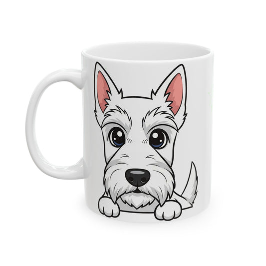 Scottish Terrier Peek-a-Boo Mug | Best Scottie Daddy Gift