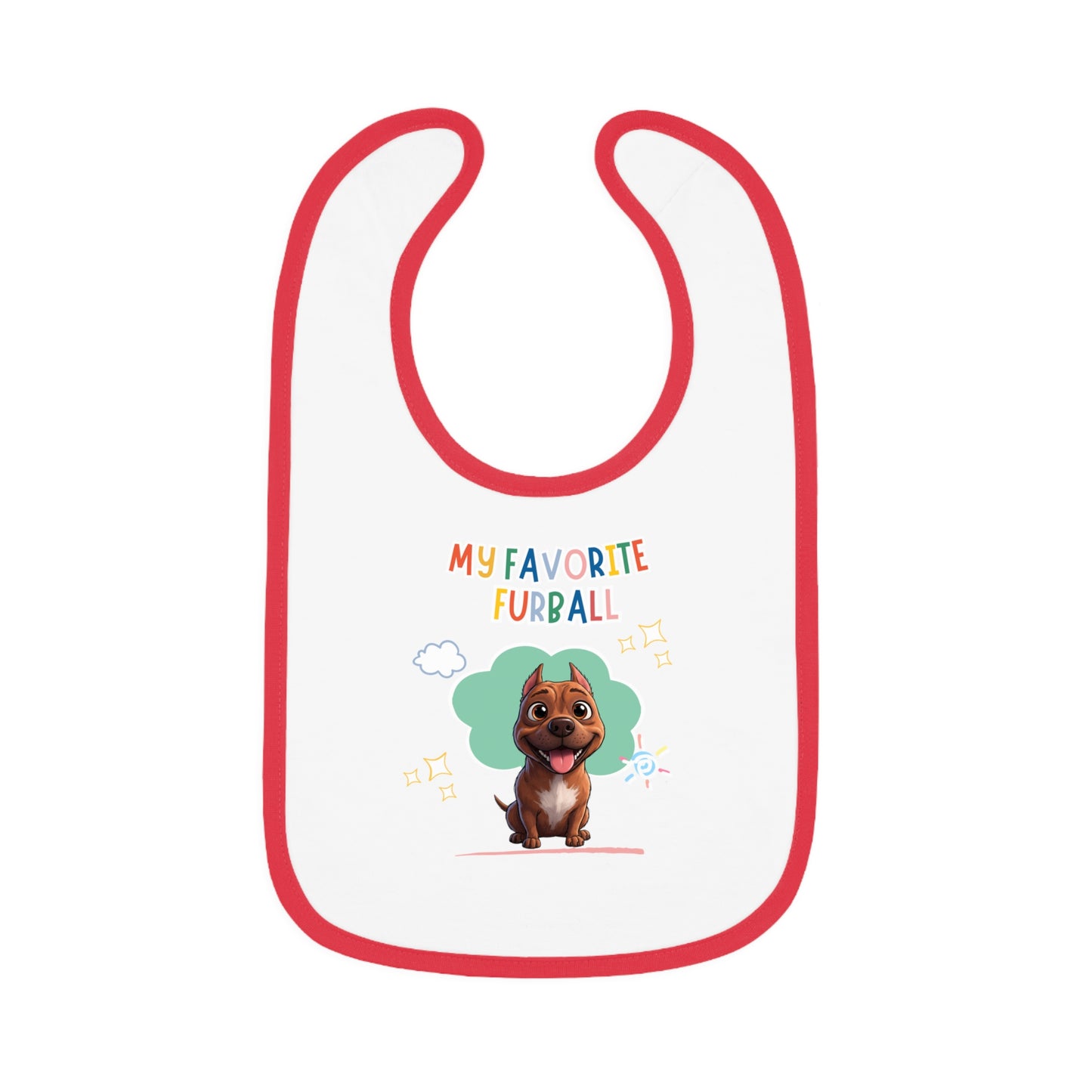 Pitbull Favorite Furball Baby Bib