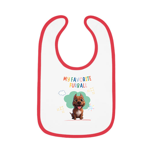 Pitbull Favorite Furball Baby Bib