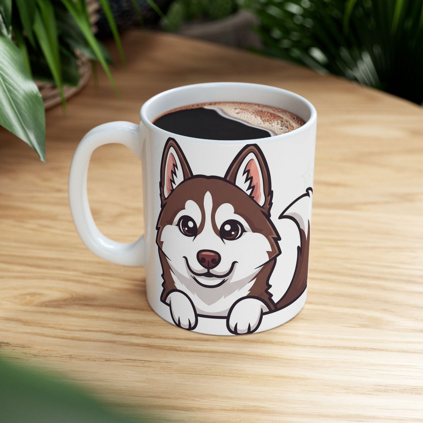 Husky Peek-a-Boo Mug | Best Husky Daddy Gift
